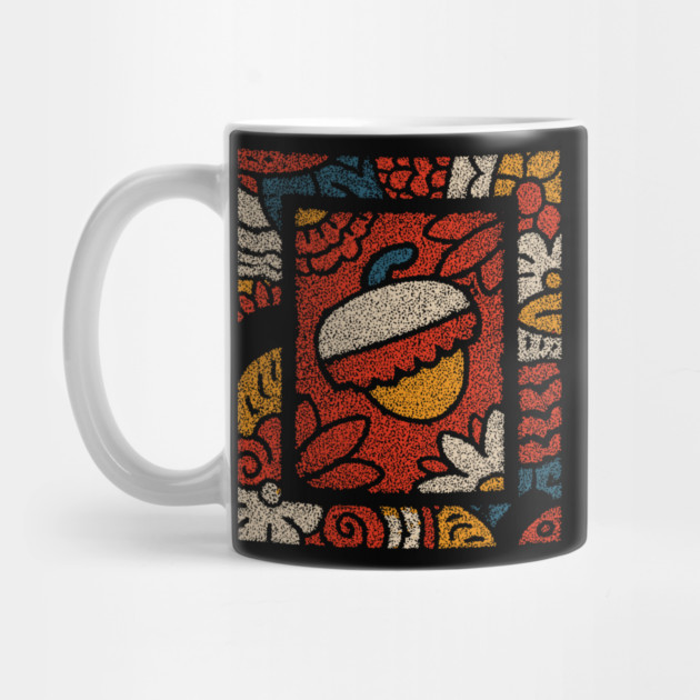 Autumn Window | A Framed Folk Art Composition by TuncGK