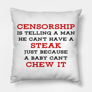 Mark Twain Quote on Censorship | Anti-Censorship Quote | Free Speech Saying Pillow