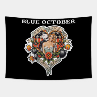 The Blue October Band Merch Tapestry