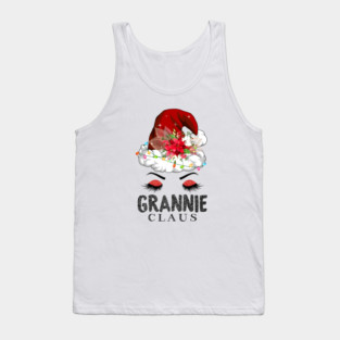 Cute Santa Claus Grannie Claus Merry Christmas Tank Top