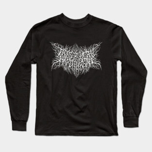 This is Very hard to Read Metal Logo Long Sleeve T-Shirt