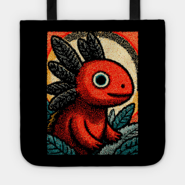 Mythical Red Axolotl | The Fire Elemental Spirit Tote by TuncGK