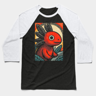 Mythical Red Axolotl | The Fire Elemental Spirit Baseball T-Shirt