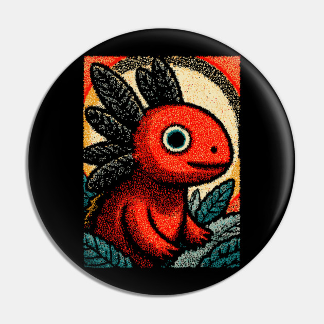 Mythical Red Axolotl | The Fire Elemental Spirit Pin by TuncGK