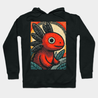 Mythical Red Axolotl | The Fire Elemental Spirit Hoodie
