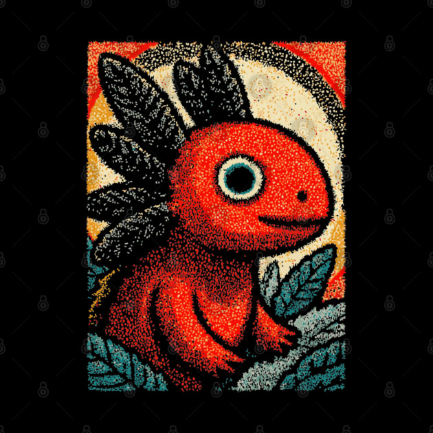 Mythical Red Axolotl | The Fire Elemental Spirit by TuncGK