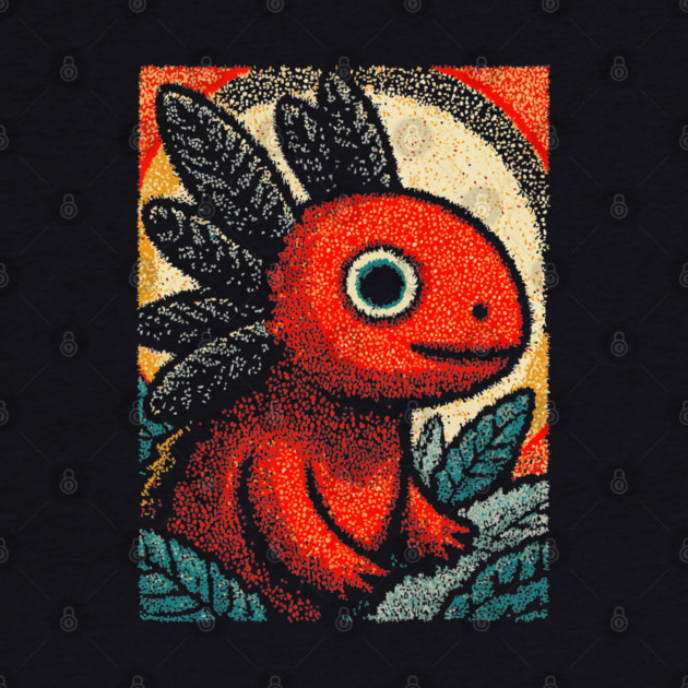 Mythical Red Axolotl | The Fire Elemental Spirit by TuncGK