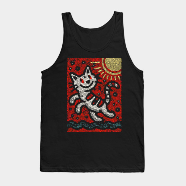 Prankster Cat | The Mischievous Sun Worshipper Tank Top by TuncGK
