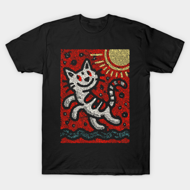 Prankster Cat | The Mischievous Sun Worshipper T-Shirt by TuncGK
