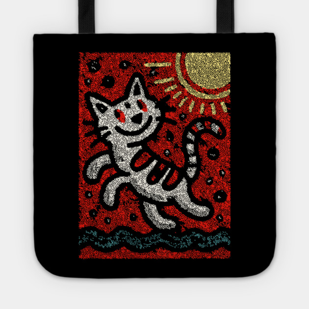 Prankster Cat | The Mischievous Sun Worshipper Tote by TuncGK