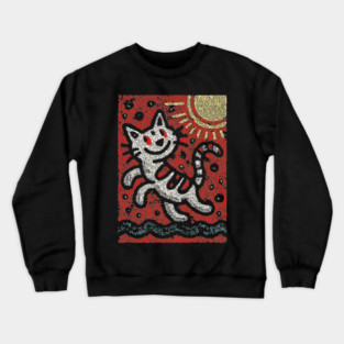 Prankster Cat | The Mischievous Sun Worshipper Crewneck Sweatshirt
