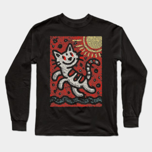 Prankster Cat | The Mischievous Sun Worshipper Long Sleeve T-Shirt
