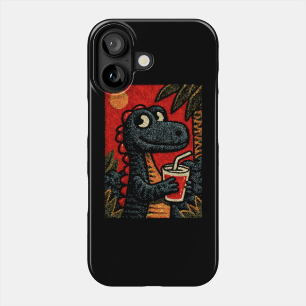 Tropical T-Rex | The Prehistoric Vacationer Phone Case by TuncGK