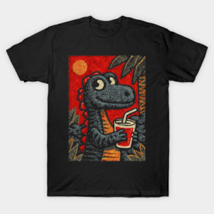 Tropical T-Rex | The Prehistoric Vacationer T-Shirt