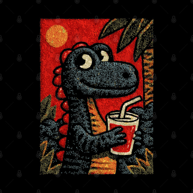 Tropical T-Rex | The Prehistoric Vacationer by TuncGK