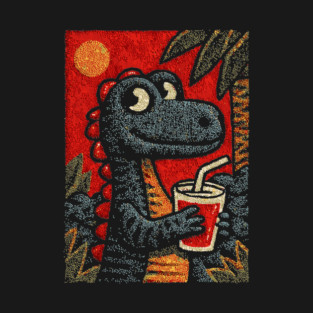 Tropical T-Rex | The Prehistoric Vacationer T-Shirt