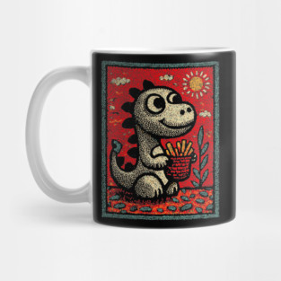 Dinosaur Snack Time | The French Fry Fanatic Mug
