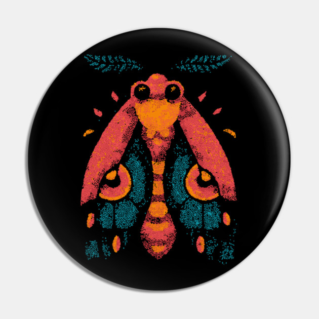 Sacred Emperor Moth | The All-Seeing Eye Insect Pin by TuncGK