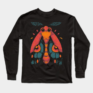 Sacred Emperor Moth | The All-Seeing Eye Insect Long Sleeve T-Shirt