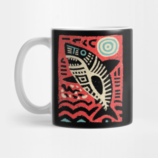 Tribal Shark Glyph | The Ancient Sea Guardian Mug