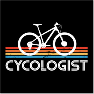 Cycologist Bicycle Cycling Retro Posters and Art