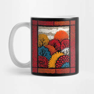 Autumn Forest Tapestry | The Embroidered Woods Mug