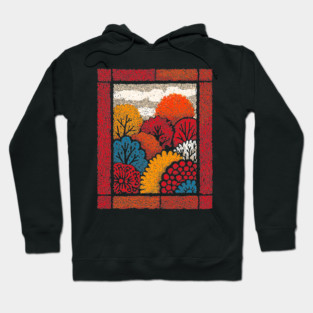 Autumn Forest Tapestry | The Embroidered Woods Hoodie