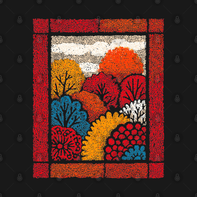Autumn Forest Tapestry | The Embroidered Woods by TuncGK
