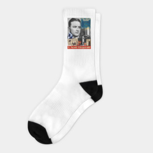 F. Scott Fitzgerald Collage Portrait Socks