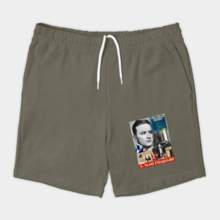 F. Scott Fitzgerald Collage Portrait Shorts