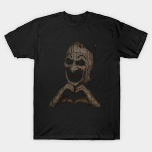 Love Art The Clown Shirt, Scary Horror Clown Creepy Heart Hands Tee M7924 T-Shirt