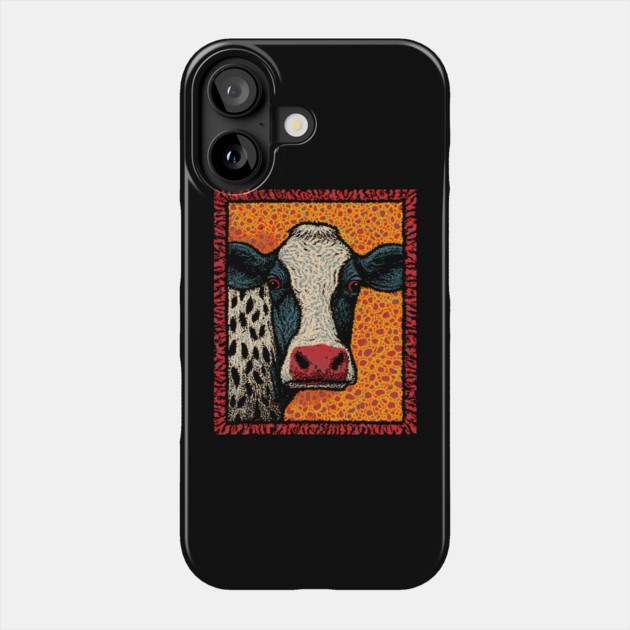 Abstract Pop Art Cow | The Street Art Doodle Phone Case by TuncGK