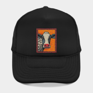 Abstract Pop Art Cow | The Street Art Doodle Hat