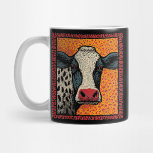 Abstract Pop Art Cow | The Street Art Doodle Mug