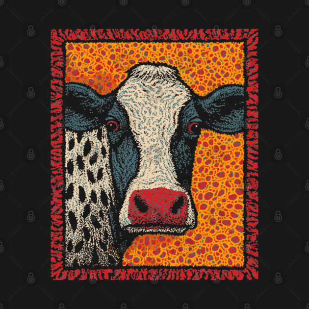 Abstract Pop Art Cow | The Street Art Doodle by TuncGK