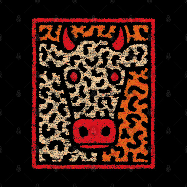 Realistic Cow Portrait | The Farmhouse Art Print by TuncGK