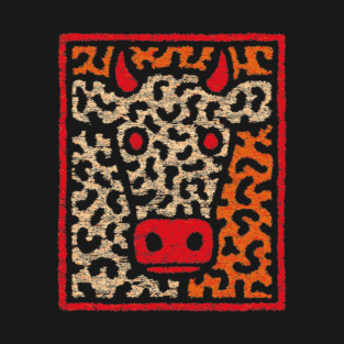 Realistic Cow Portrait | The Farmhouse Art Print T-Shirt