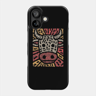 Tribal Bull Glyph | The Sacred Cow Totem Phone Case