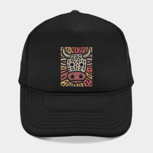 Tribal Bull Glyph | The Sacred Cow Totem Hat