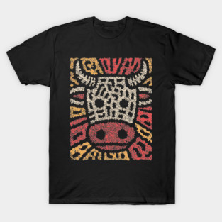 Tribal Bull Glyph | The Sacred Cow Totem T-Shirt