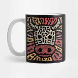 Tribal Bull Glyph | The Sacred Cow Totem Mug