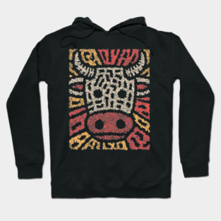 Tribal Bull Glyph | The Sacred Cow Totem Hoodie