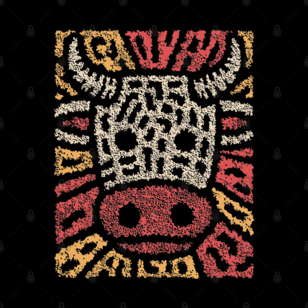 Tribal Bull Glyph | The Sacred Cow Totem by TuncGK