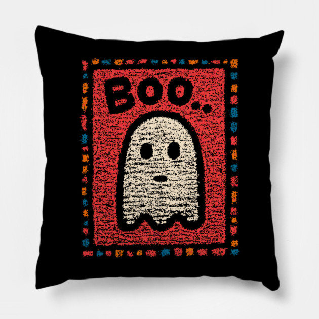 The Unimpressed Ghost | A Lazy Halloween Boo Pillow by TuncGK