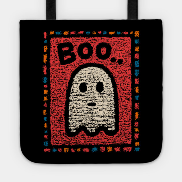 The Unimpressed Ghost | A Lazy Halloween Boo Tote by TuncGK