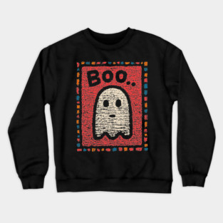 The Unimpressed Ghost | A Lazy Halloween Boo Crewneck Sweatshirt