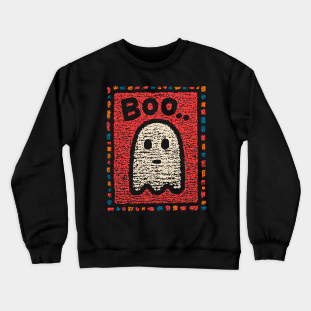 The Unimpressed Ghost | A Lazy Halloween Boo Crewneck Sweatshirt by TuncGK