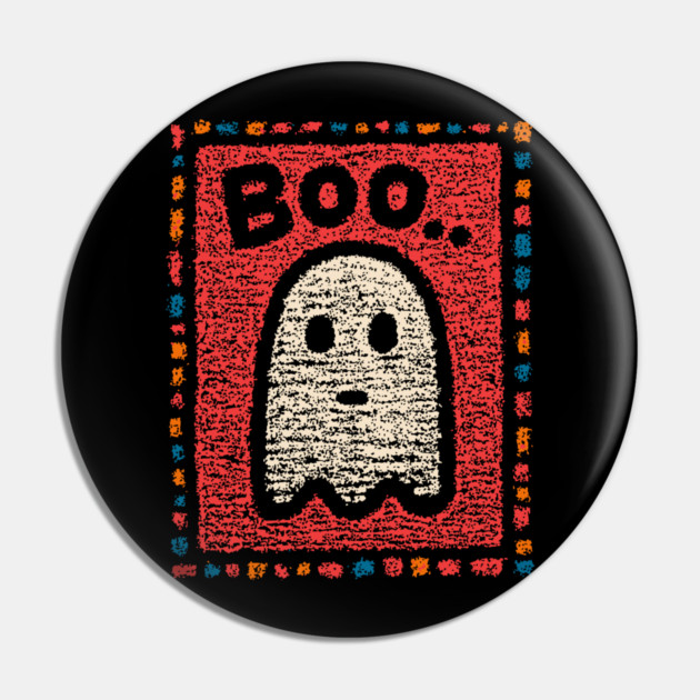 The Unimpressed Ghost | A Lazy Halloween Boo Pin by TuncGK