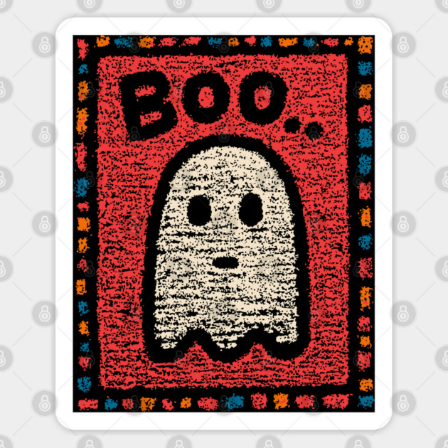 The Unimpressed Ghost | A Lazy Halloween Boo Sticker by TuncGK