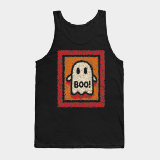 Friendly Ghost | The Cheerful Halloween Boo Tank Top
